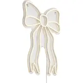 QAZQA Applique murale néon blanc chaud avec LED - Bow