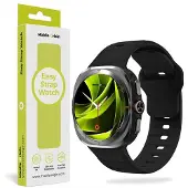 Mobile Origin Sangle Easy Silicone Galaxy Watch Ultra 47mm Noir (Silicone), Sangles de montre, Noir