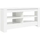 vidaXL Meuble TV d'angle , 102 x 40,5 x 45 cm, blanc, fabriqué en panneaux de particules