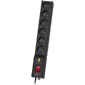 LESTAR lx 610 g-a, protection contre les surtensions, 1,5m, noir 6 prise(s) 230 V