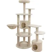 Kerbl Kratzbaum Annika  Farbe Beige, mit Sisal umwickelt