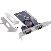 InLine Carte d'interface, 2x 9 broches série, PCI