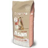 ASAN Cat Pure Ökostreu für Katzen und Frettchen 42 l (Absorption rapide, Non poussiéreux, 8 kg)