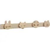 Atmosphera Porte-manteau mural pour enfants en bois