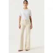 Garcia Celia wide femme Jeans, 34/32, Blanche, Wide fit