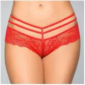 Softline Femmes, Sous-vêtements, Strings Collection, Rouge, (Une unité par pack, L, M)
