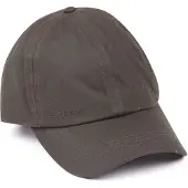 Barbour Casquette Cirée Olive Vert