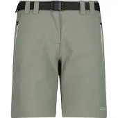 CMP Short de randonnée pour femmes avec ceinture et fonction Dry, vert, taille 38