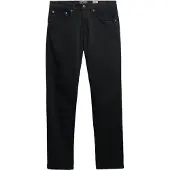 Superdry pour homme. M7011425A Pantalon Merchant Sateen noir (32/32), Casuel, Coton