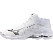 Mizuno Chaussures de sport d'intérieur Wave Lightning Pro Mid Blanc EU 41 Blanc EU 41