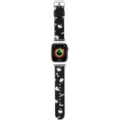Hello Kitty Bracelet Apple Watch 38 mm à motifs de nœuds noirs