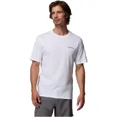 Columbia Barton Springs Short Sleeve T-shirt Blanc M Homme