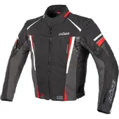 Büse Veste de moto Miles noir/rouge 3XL