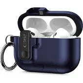 TechProtection Housse de protection pour Apple AirPods Pro 3, Slim Hook, bleu foncé