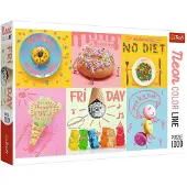Trefl Puzzle Neon Color Line Sweet Week 1000 Teile