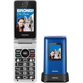 Brondi Téléphone portable simple 10279001 Bleu