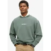 Superdry Sweat-shirt vert / blanc