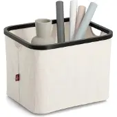 Zeller Panier de rangement polyester/bambou 40.5x33x30 cm (33 cm)