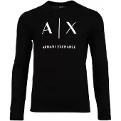 Armani Exchange T-Shirt noir / blanc