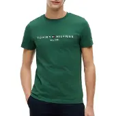 Tommy Hilfiger Logo Short Sleeve T-shirt Vert M Homme