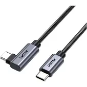 UNITEK Câble USB-C - USB-C Czarno-srebrny (C14123BK-3M) (3 m, 100 W)