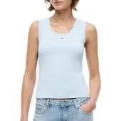 Tommy Hilfiger Débardeur Essential Ribbed Flag Embroidery Slim Femmes