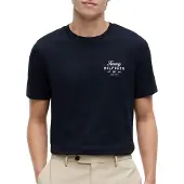 Tommy Hilfiger T-Shirt 'Logo' bleu marine / blanc