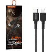 Somostel Kabel Usb Typ-C Do Iphone 3.6A Czarny 18W 1M Power Delivery Sms-Bw05 Pd