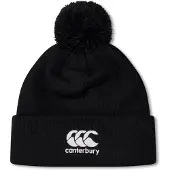 Canterbury Bonnet doublé polaire - Bobble Hat noir - Accessoire d'hiver