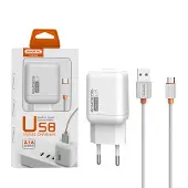 Somostel Chargeur Sein 2A + Câble Micro Usb Blanc 2100Ma 10W Sms-A52 10W