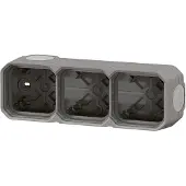 Legrand Boîtier 3p H/v Gris Polyvalence D'installation Horizontale Ou Verticale -