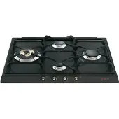 Smeg Table de cuisson à gaz encastrable 4 feux SR764AO Anthracite