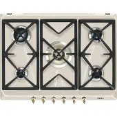 Smeg SRV876AVOGH2 plaque Avoine Intégré 75 cm Gaz 5 zone(s)