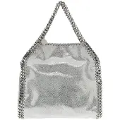 Stella McCartney sac à main en polyester argenté