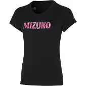 Mizuno T-shirt Athletic Workout/Fitness Noir - Femmes, Taille:XS