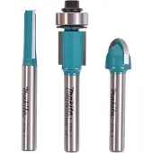 Makita Lot de 3 fraises D-30209 queue de 6 mm