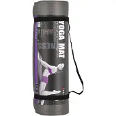 Rosfix tapis de yoga antidérapant de 183 cm - Idéal pour le yoga, le pilates et les étirements Gris