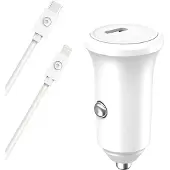 BigBen Interactive CAC30WCPDCBLMFICRW - CAC 30W USB C PD + Cable MFI/C 1,2m Recyclé Blanc