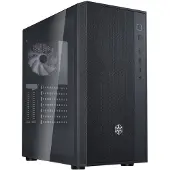 Silverstone Fara R1 PRO V2 Tour midi, verre trempé - noir