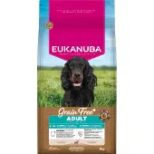 Eukanuba Grain Free Adult Large Lamb 12 kg nourriture sèche sans céréales pour chiens de grandes races avec de l'agneau