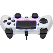 GED Controller Wired Neon White Qubick (PS5), Manette, Blanc