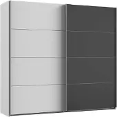 Wimex Armoire suspendue Valencia, 225 cm, blanc et gris verre (17084)