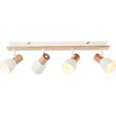 Brilliant Daintree rampe de spots 4flg blanc/naturel
