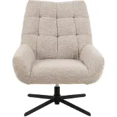 Ebuy24 Paris fauteuil fonction pivotante beige.