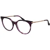 Max mara Lunettes de soleil femme - - MM5107 - Violet - Synthétique - 53/17/145 - Moderne - Transparent - Plastique