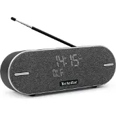 Technisat DIGITRADIO BT 2 | Haut-parleur Bluetooth avec DAB+, batterie | gris clair