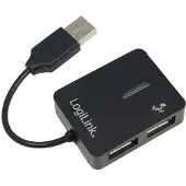 Logilink UA0139 USB-HUB "Smile" 4-Port o. NT schwarz