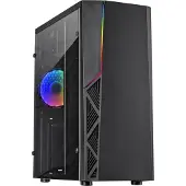 Inter-Tech Inter Tech 88881330 Gaming-Gehäuse B-02 120mm RGB-Lüfter,LED-Streifen retail