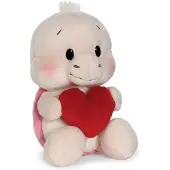 Nici Tortue en peluche avec un cœur qui se balance, beige, 22 cm