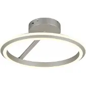 TRIO 635510107 AMADOR Plafonnier D450 mm LED SMD 34 W/4000 lm 2300+3000+4000 K nickel mat, variateur à interrupteur
